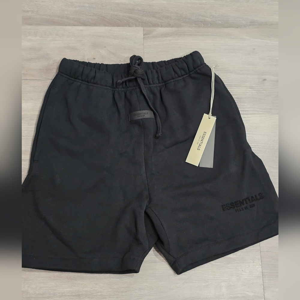 Fear Of God Essentials Shorts Limo Black Size Small Brand New With Tags